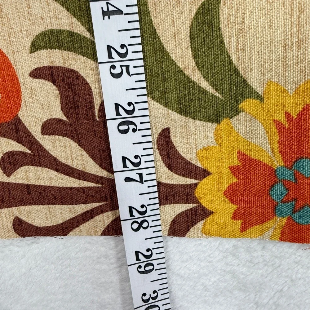 Waverly Santa Maria Upholstery Fabric Remnant Floral Neutral Beige Green 1 Yd